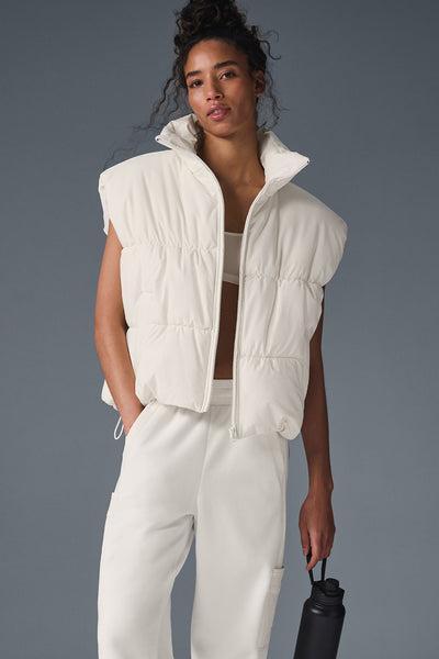 Incline Puffer Vest - Ivory Product Image