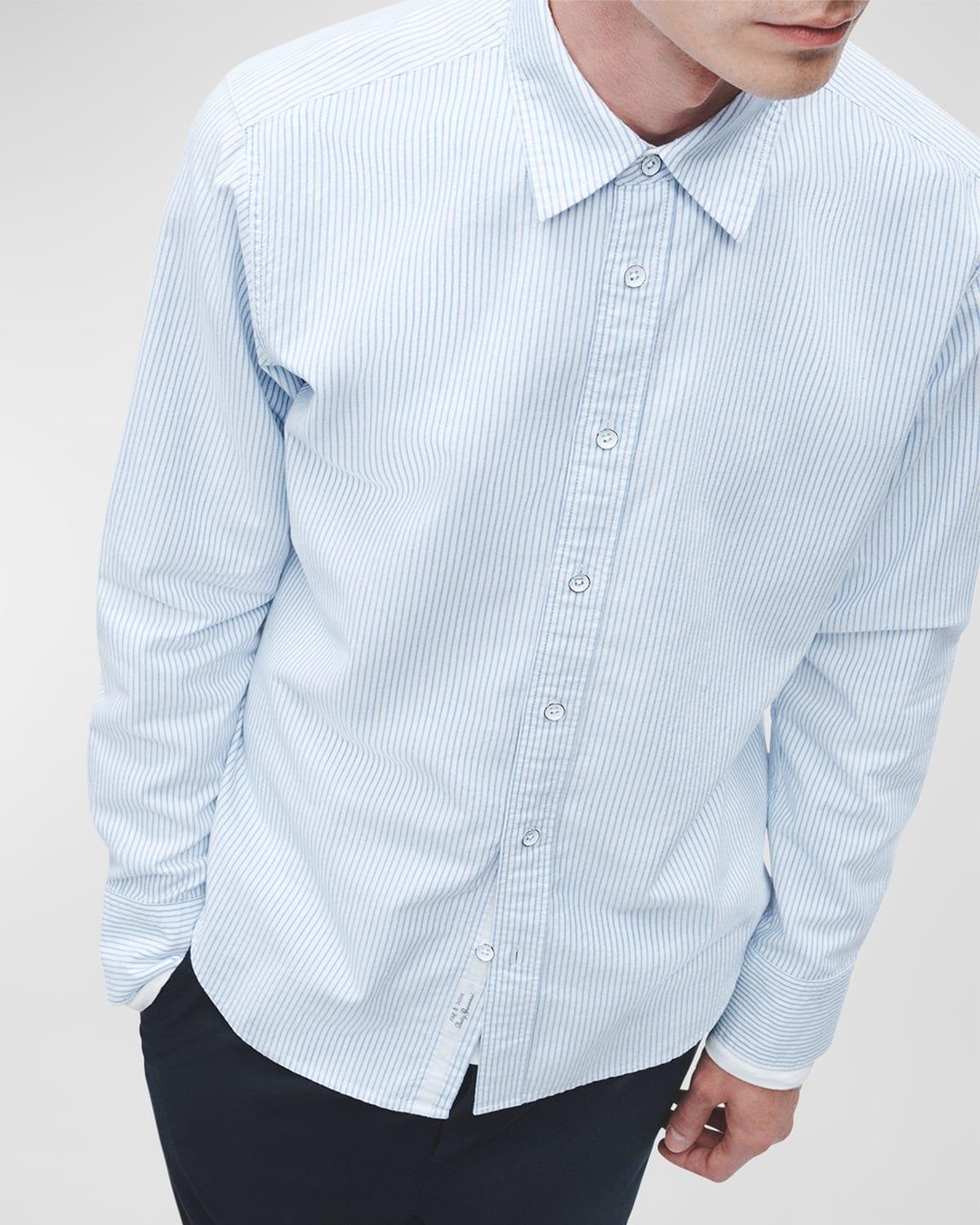 Mens Tomlin Striped Oxford Sport Shirt Product Image