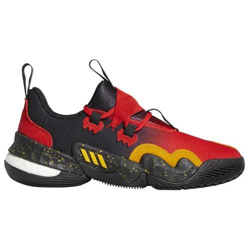 adidas Mens Trae Young Trae Young 1 - Basketball Shoes Black/Red/Yellow Product Image