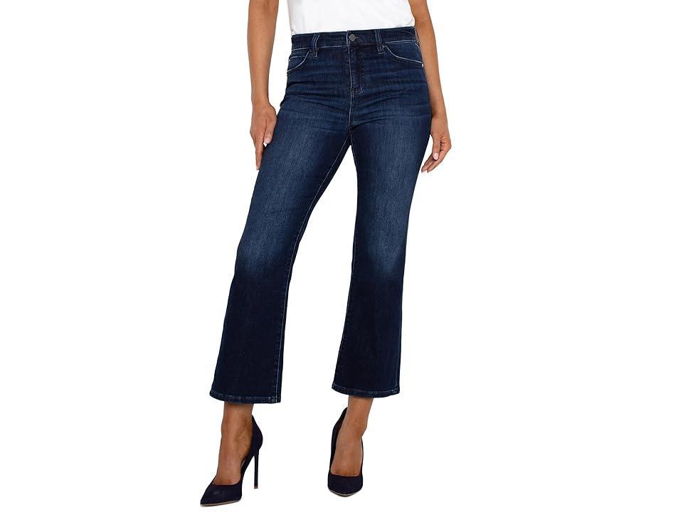 Liverpool Los Angeles Hannah Cropped Flare Mid Rise Stretch Denim in Upland (Upland) Women's Jeans Product Image