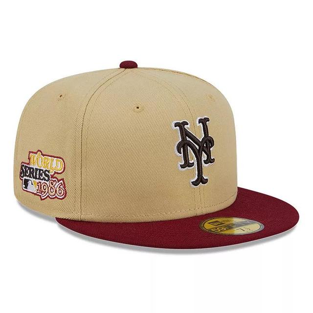 Mens New Era Vegas Gold New York Mets/Cardinal 59FIFTY Fitted Hat Product Image