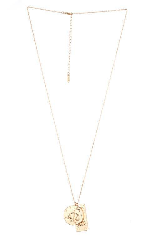 Ettika Womens Zodiac Double Charm Necklace Product Image