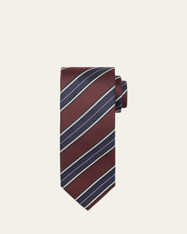 Mens Geometric Silk Tie Product Image