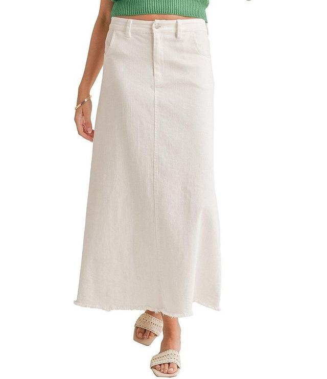 Sadie & Sage Denim Maxi Skirt Product Image