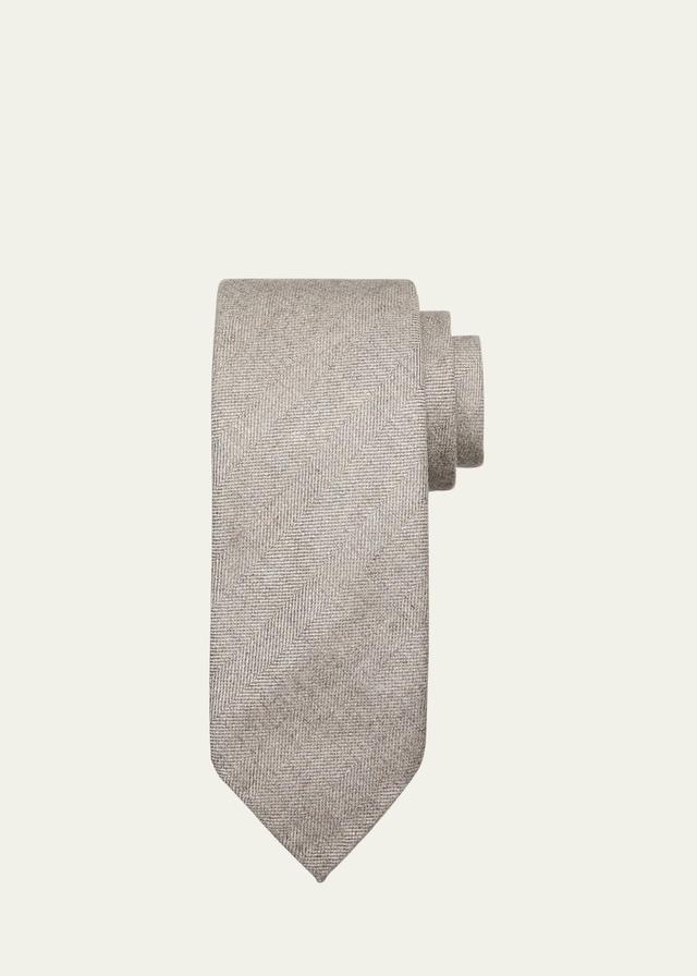 Mens Silk Herringbone Tie Product Image