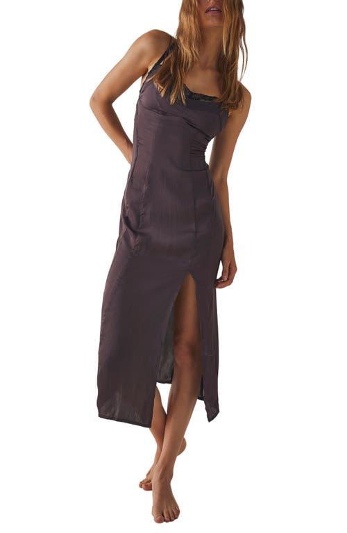 Free People City Cool Midi Slip (Bitter Oil) Women's Clothing Product Image