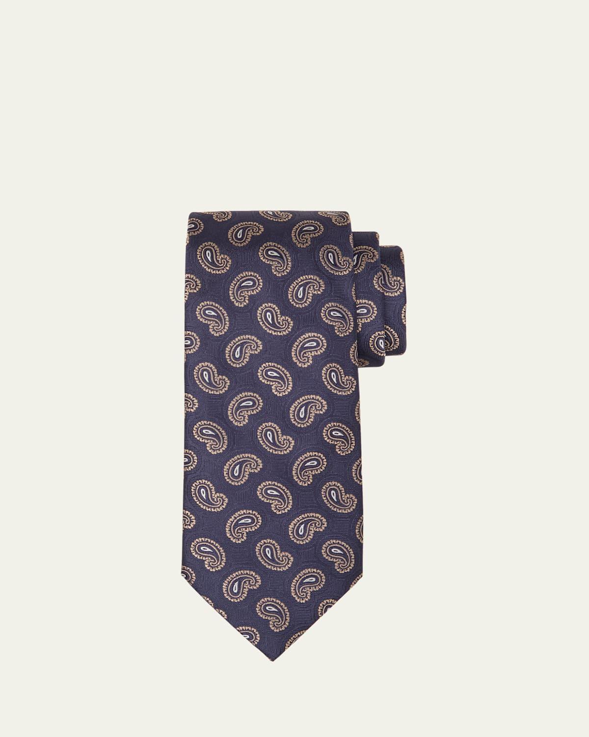 Mens Paisley Silk Tie Product Image