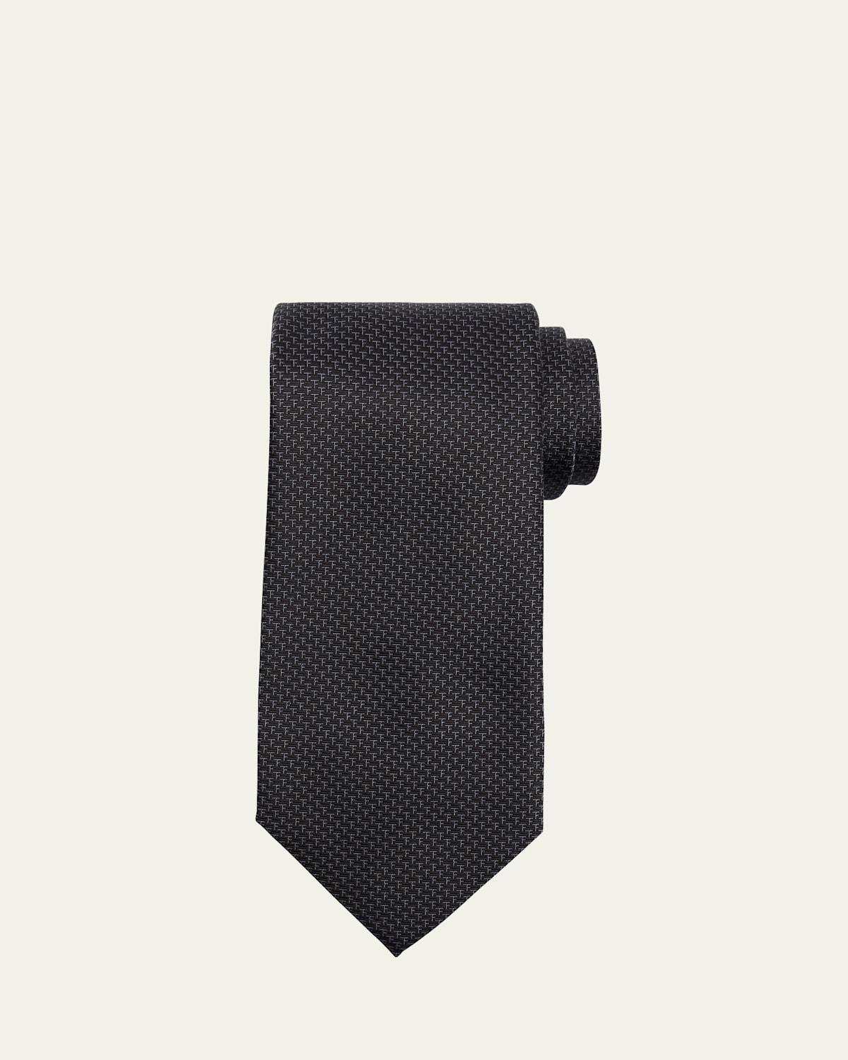 Mens Micro-TF Jacquard Silk Tie Product Image