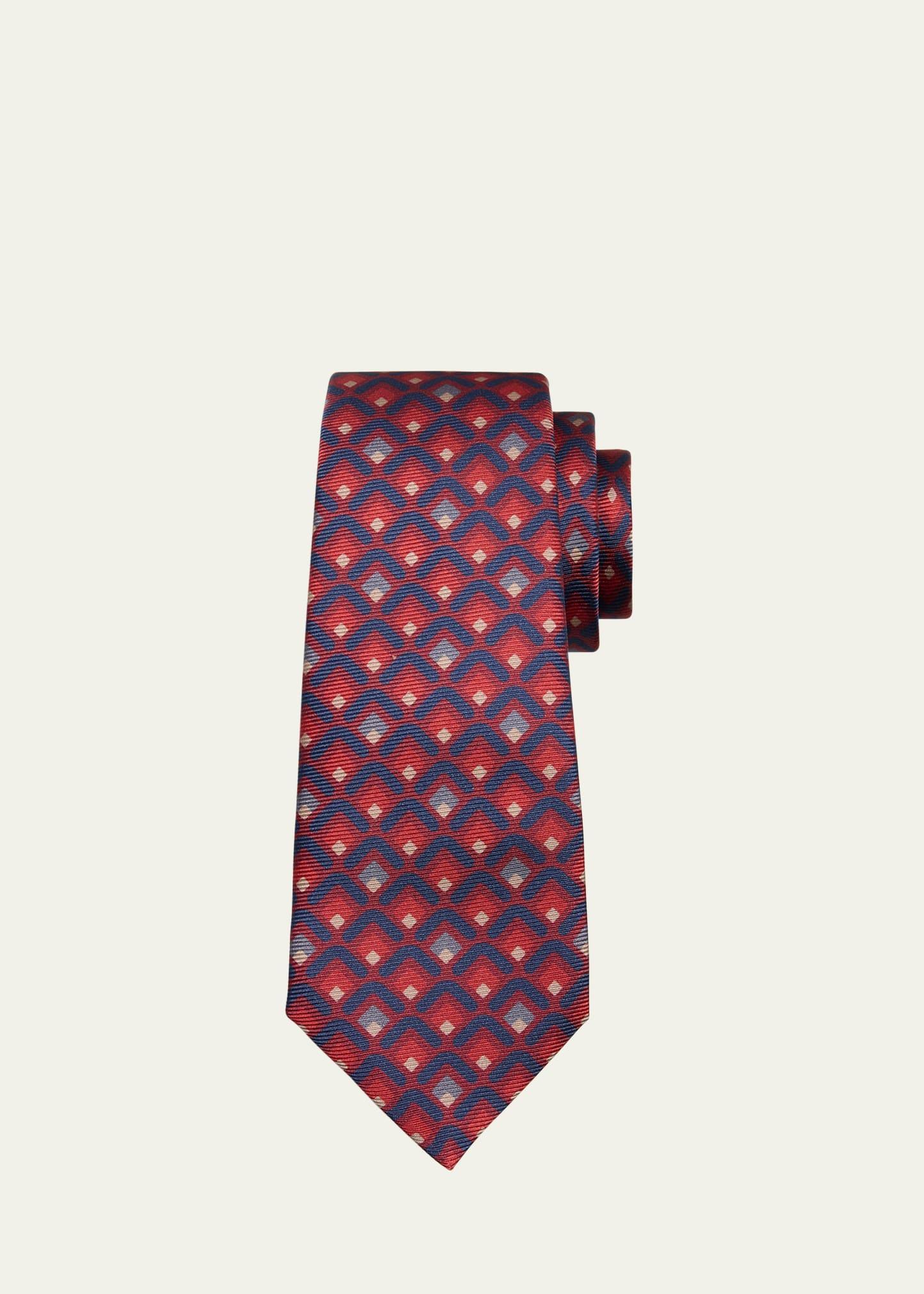 Mens Square Silk Tie Product Image