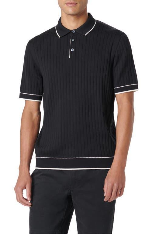 Bugatchi Rib Knit Polo Product Image