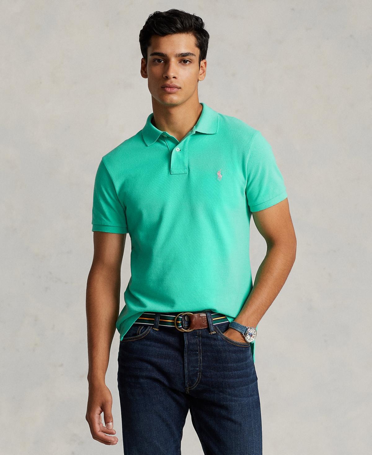 Mens Mesh Classic-Fit Polo Shirt Product Image