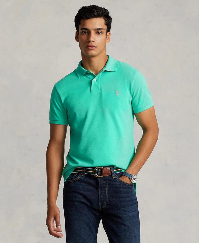 Mens Mesh Classic-Fit Polo Shirt Product Image