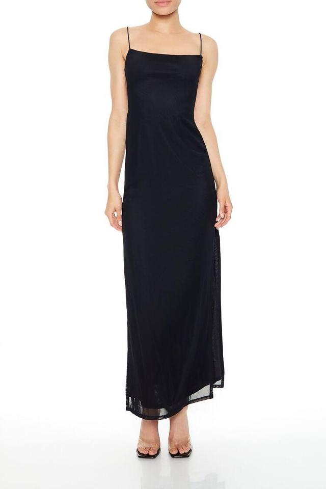 Mesh Open-Back Maxi Dress | Forever 21 Product Image