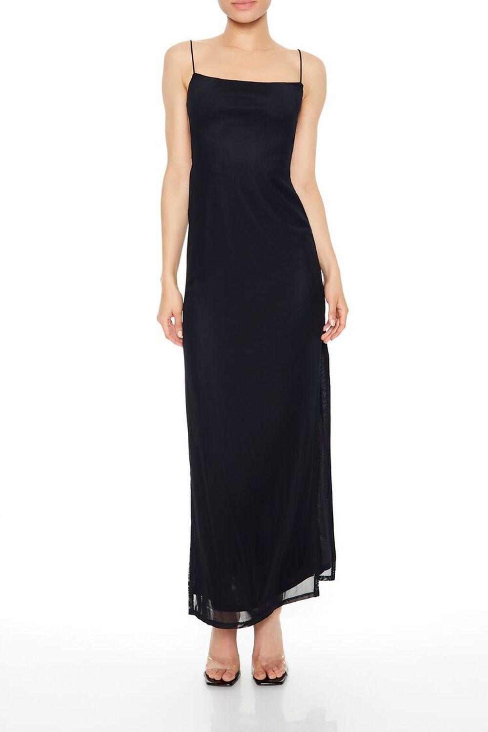 Mesh Open-Back Maxi Dress | Forever 21 Product Image