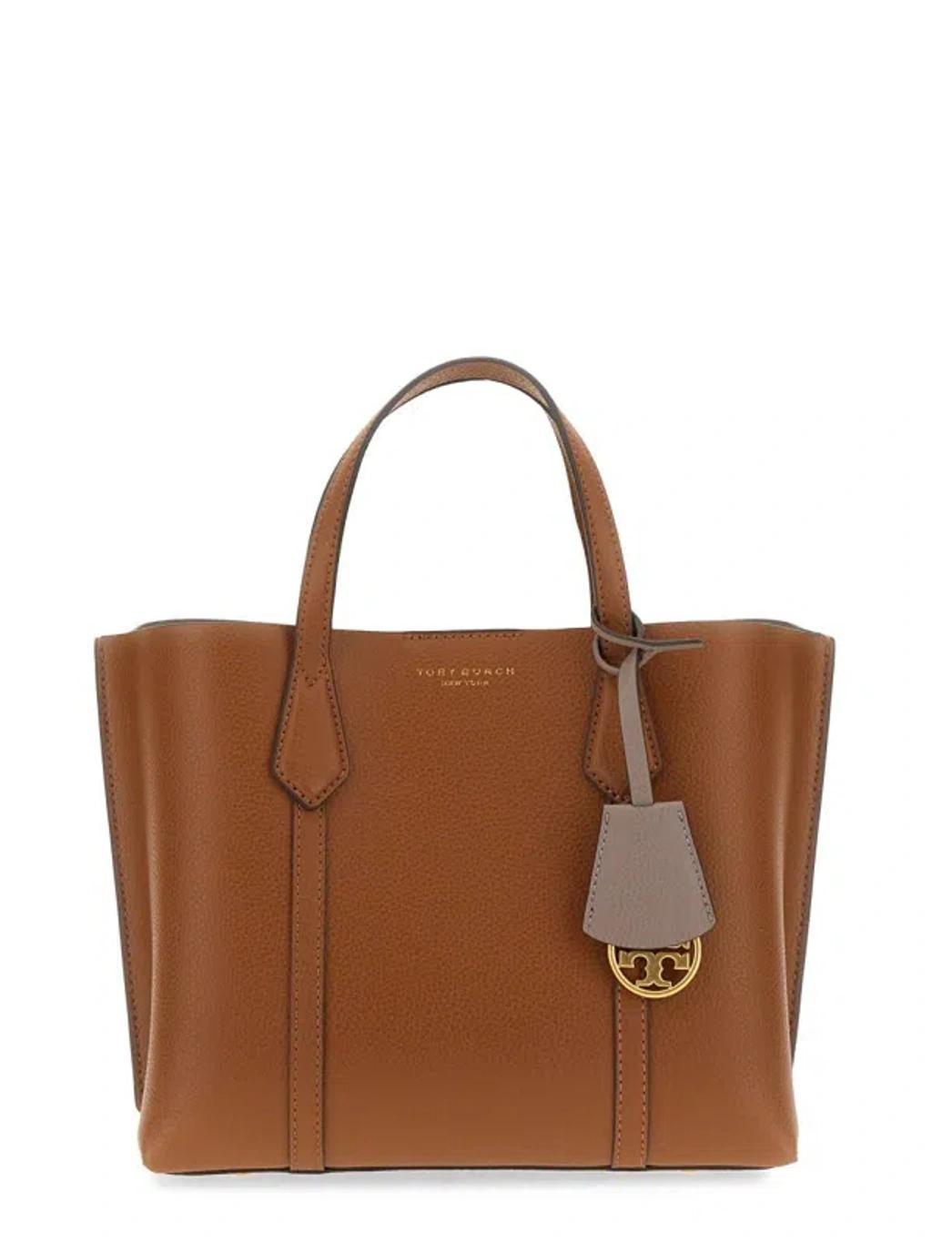 TORY BURCH Small "perry" Tote Bag In Buff Product Image