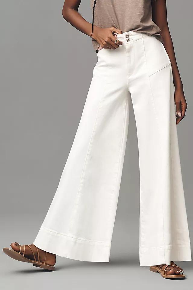 The McKinley Regenerative Cotton Corset Wide-Leg Pants by Pilcro Product Image