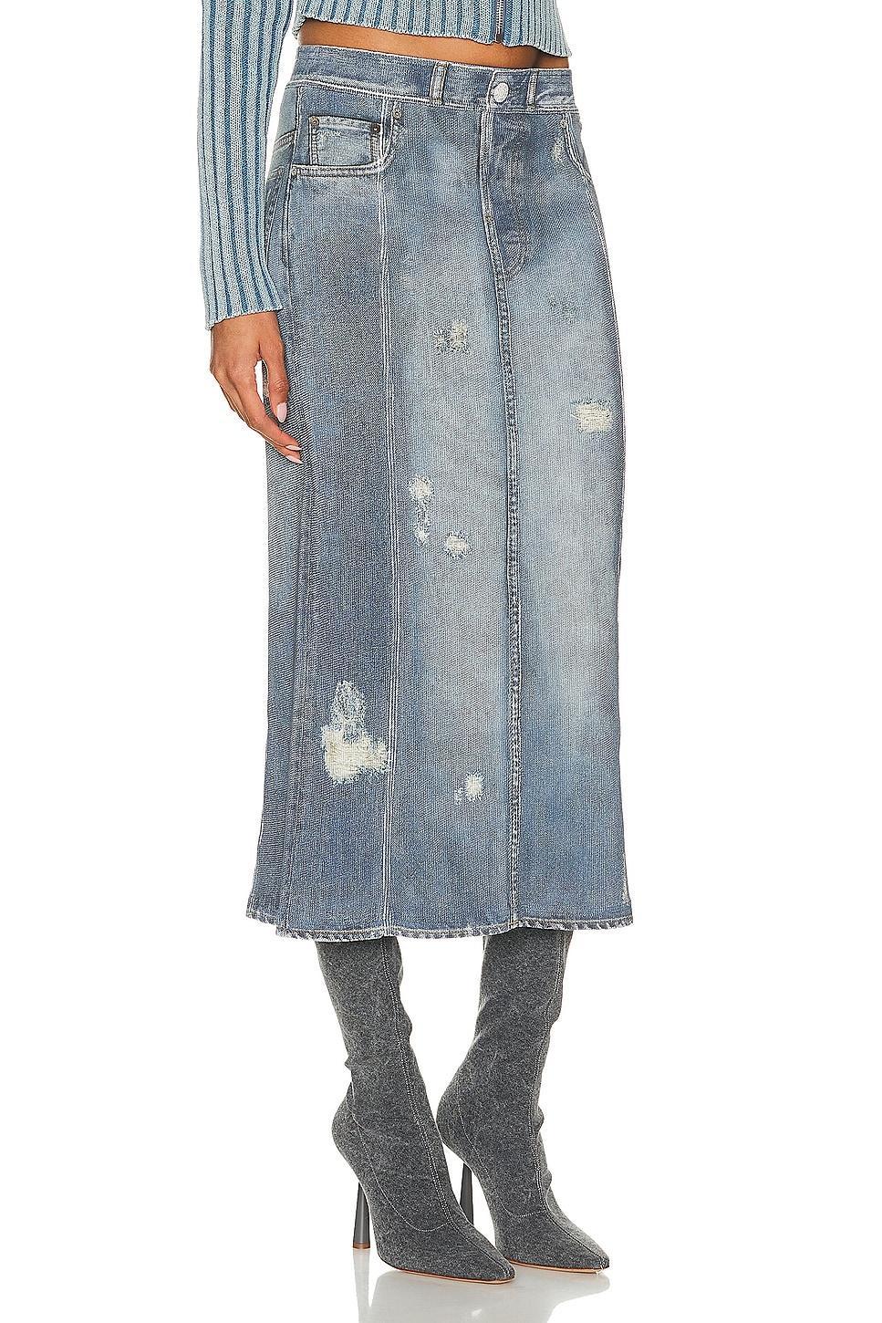 Acne Studios Midi Skirt in Blue Product Image