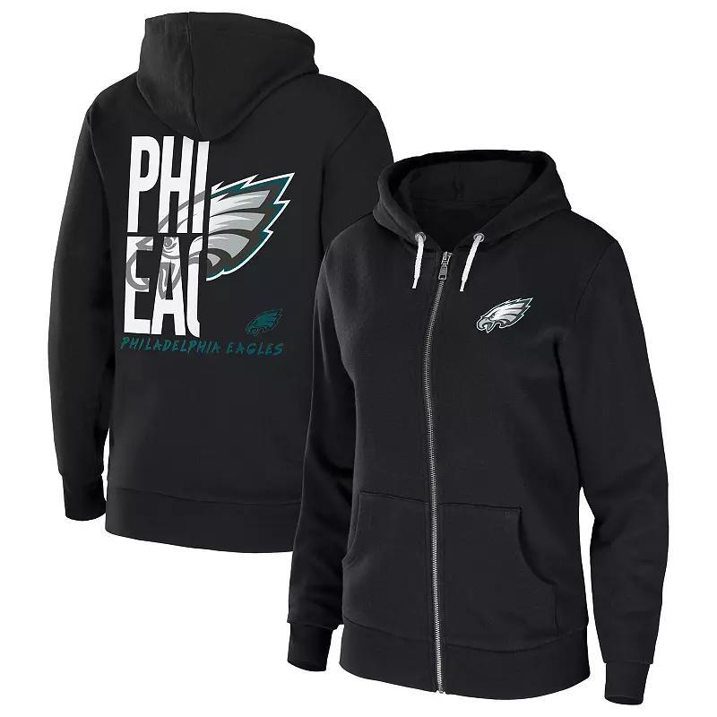 Womens WEAR by Erin Andrews Philadelphia Eagles Sponge Fleece Full-Zip Hoodie Product Image