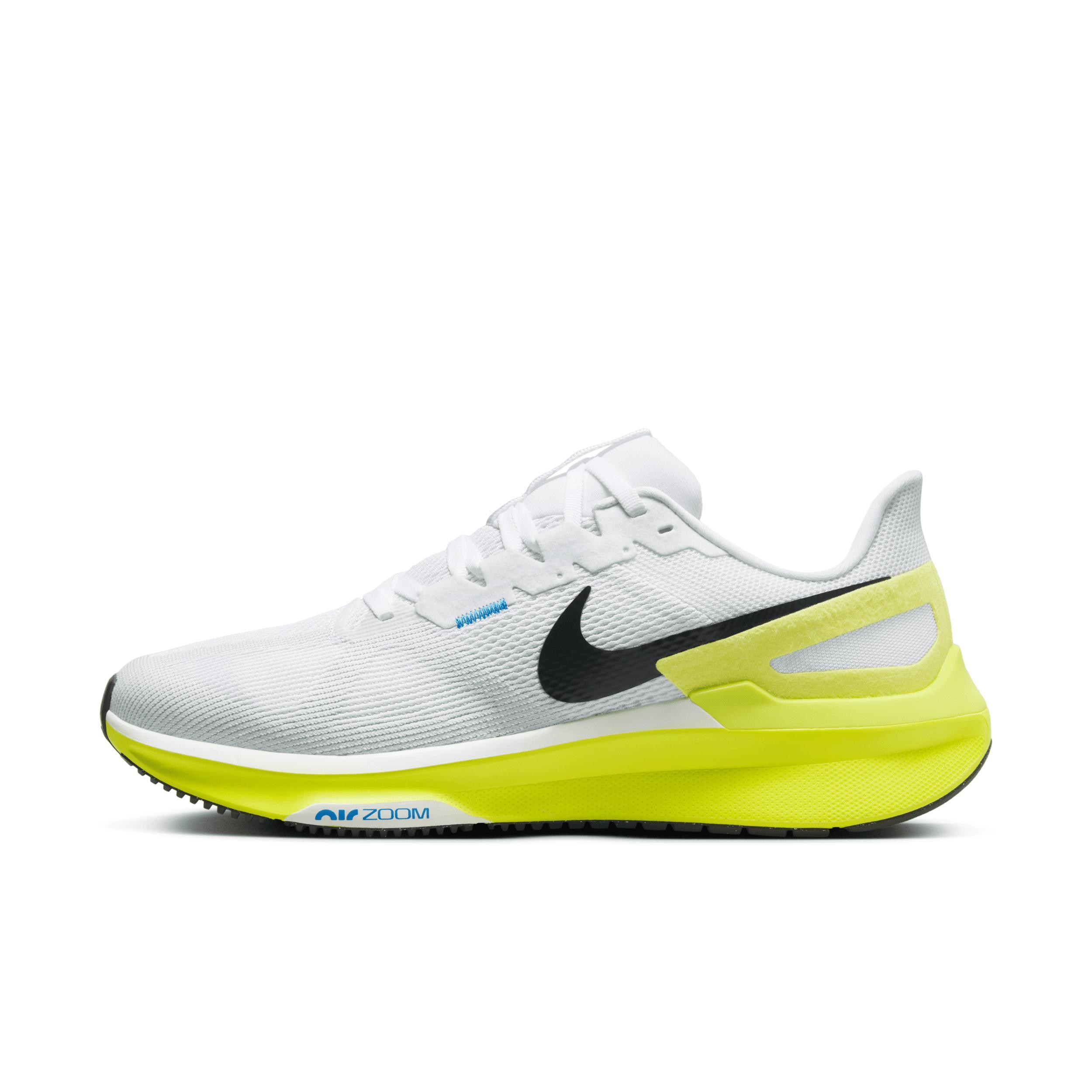 Nike Mens Nike Air Zoom Structure 25 - Mens Running Shoes Cyber/White/Black Product Image