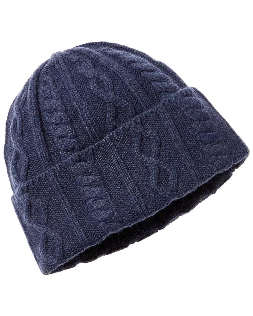 Cashmere Beanie In Blue Product Image