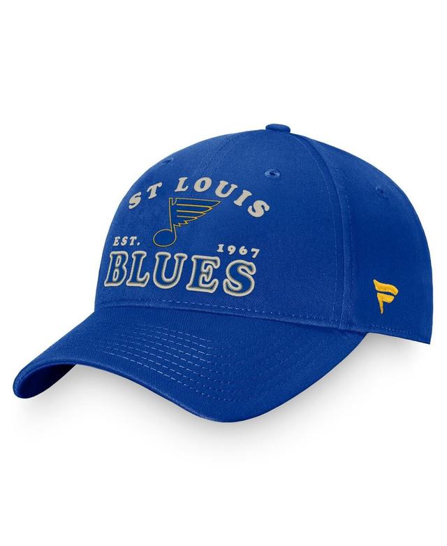 Mens Fanatics Blue Distressed St. Louis Blue Distresseds Heritage Vintage-Like Adjustable Hat Product Image