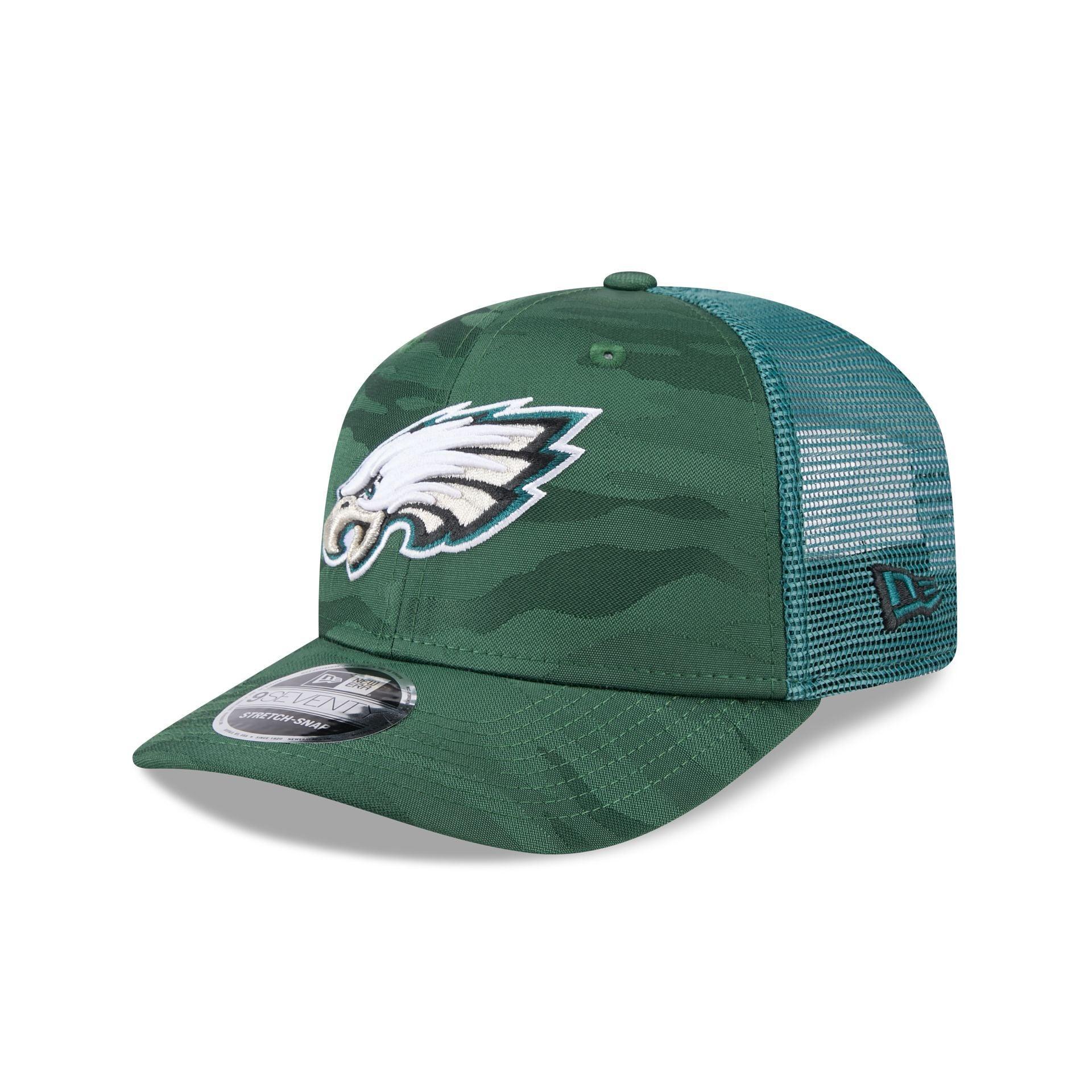 Philadelphia Eagles Camo 9SEVENTY Trucker Stretch-Snap Hat Male Product Image