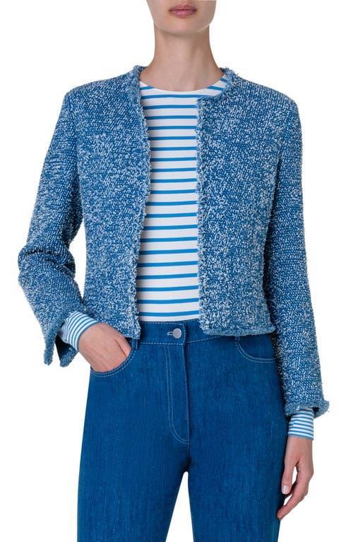 Akris punto Stretch Cotton Tweed Jacket Product Image