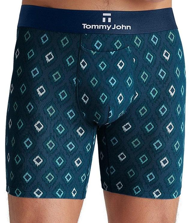 Tommy John Second Skin Diamond Blur 6#double; Inseam Boxer Briefs Product Image