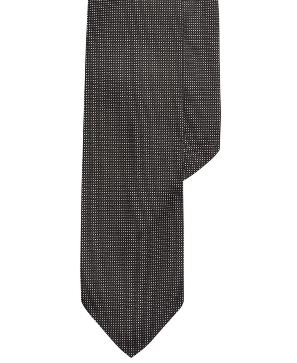 POLO RALPH LAUREN Pin Dot Silk Tie In Black White Product Image