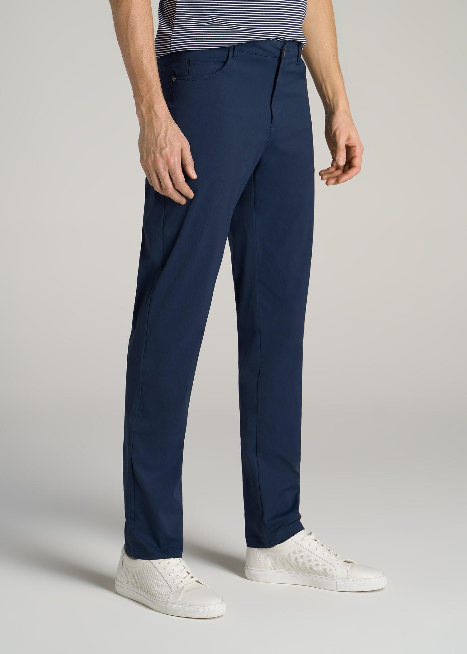 TAPERED-FIT Traveler Pants for Tall Men in Marine Navy Male Product Image