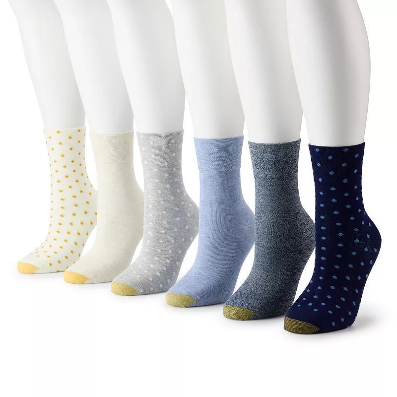 Women's 6-Pk. Casual Polka Dot Midi Socks Product Image