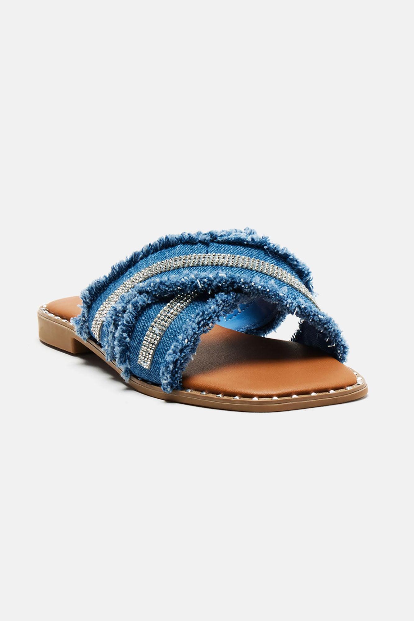 Until Tomorrow Sandals - Denim Product Image