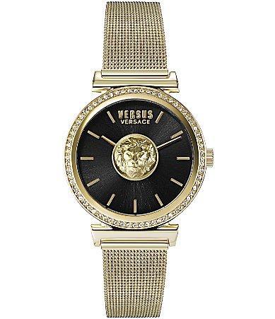 Versus by Versace Womens Brick Lane Gold-tone Stainless Steel Bracelet Watch 34mm Product Image