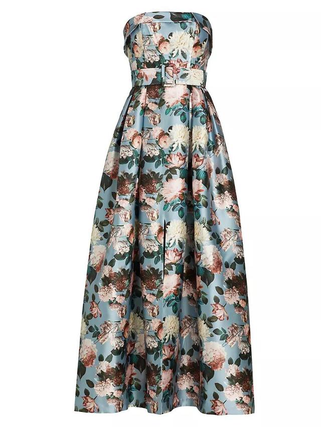 Brielle Floral Strapless Gown Product Image