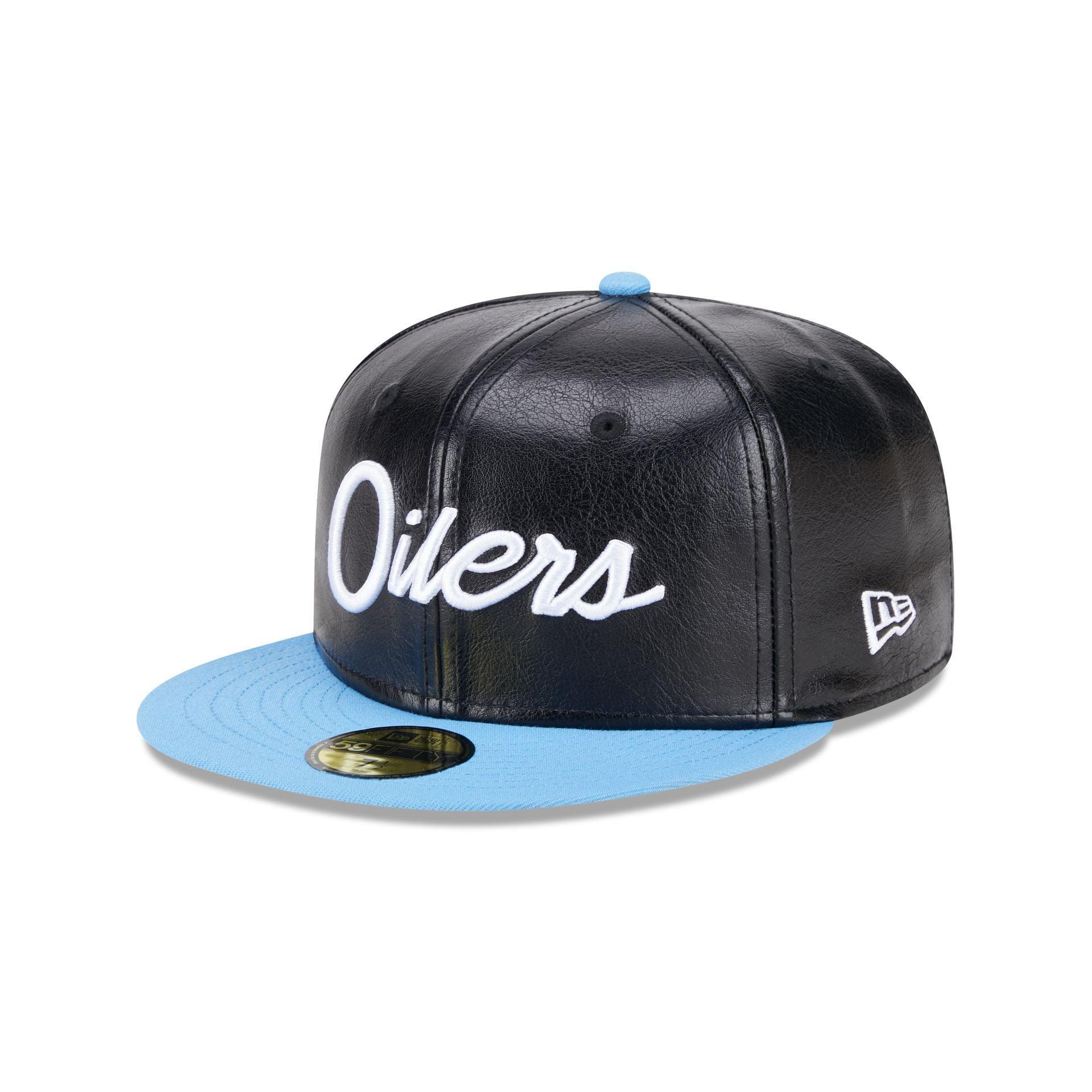 NFL Oilers Faux Leather Crown 59FIFTY Fitted Hat Male Product Image