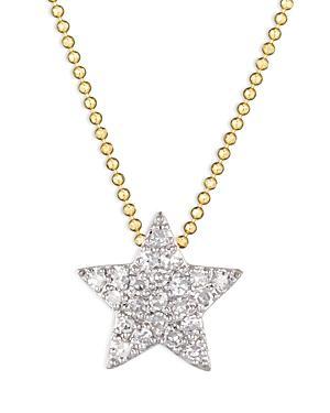 Phillips House 14K Yellow Gold & Rhodium Diamond Mini Star Infinity Necklace, 16-18 Product Image