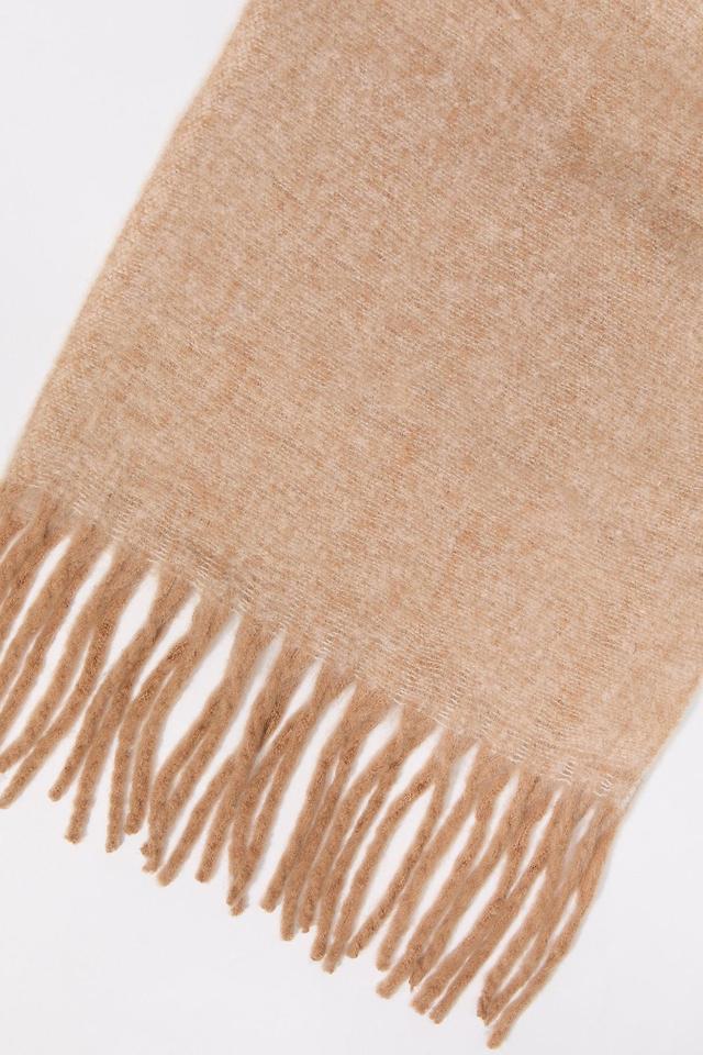 Solid Tassel Scarf Female Product Image