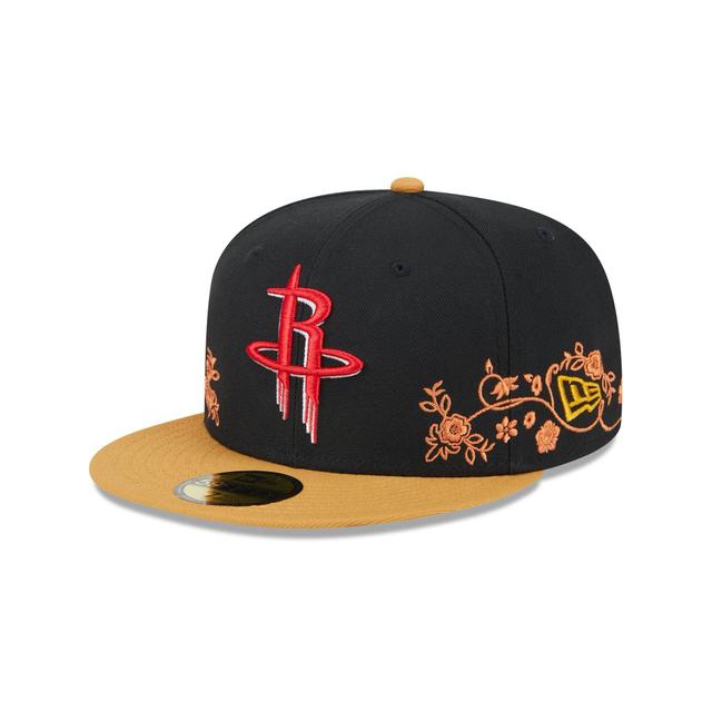 Houston Rockets Floral Vine 59FIFTY Fitted Hat Male Product Image