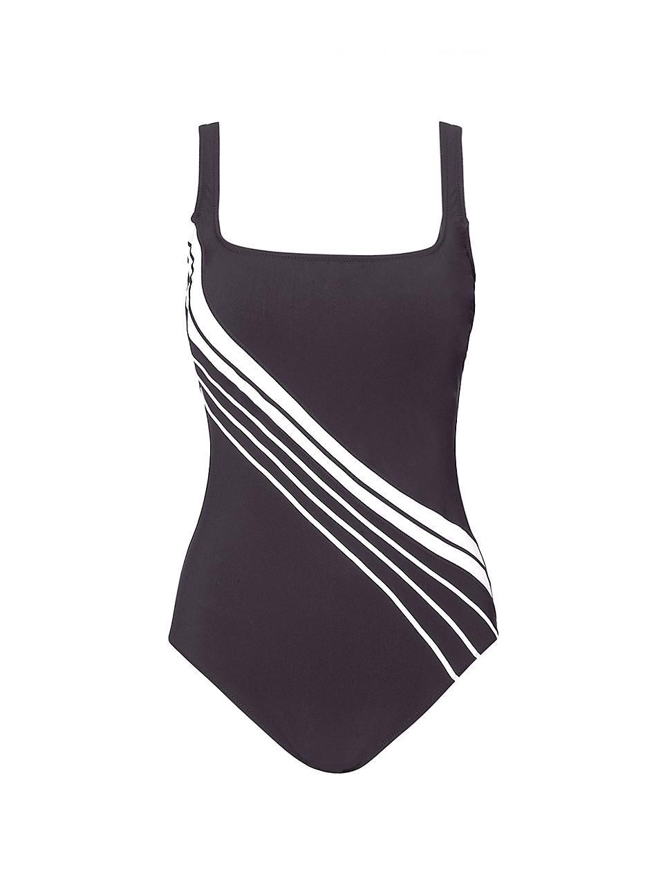 Womens Simple Elegance Squareneck One-Piece Swimsuit Product Image