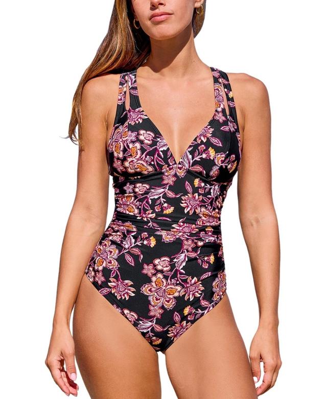 Cupshe Womens Blossom Allure One-Piece Swimsuit Product Image