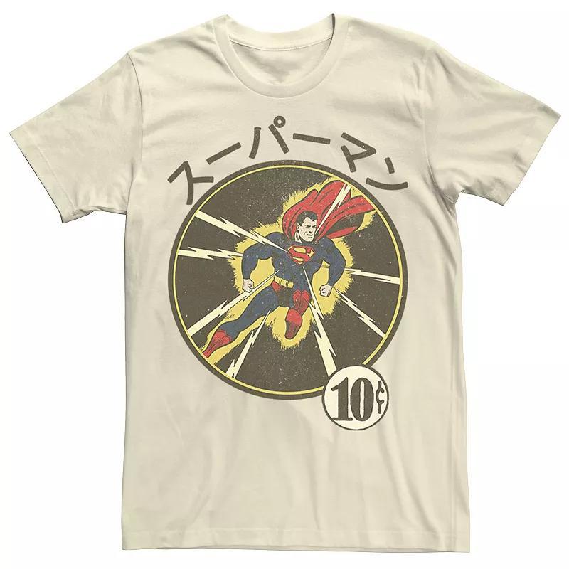 Mens Superman Kanji Style 10 Cents Issue Tee Product Image