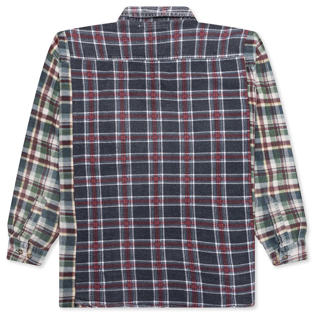 Ribbon Wide Flannel Shirt - Assorted Male Product Image