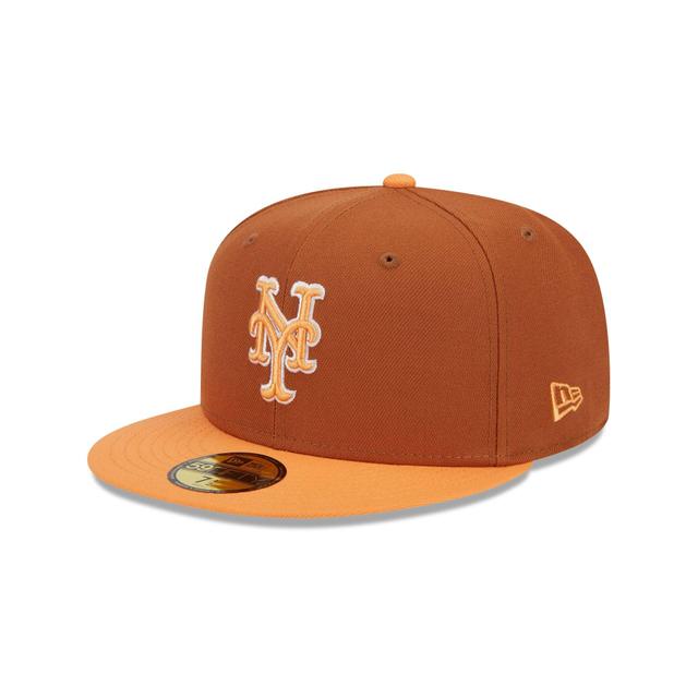 New York Mets Color Pack Earthy Brown 59FIFTY Fitted Hat Male Product Image