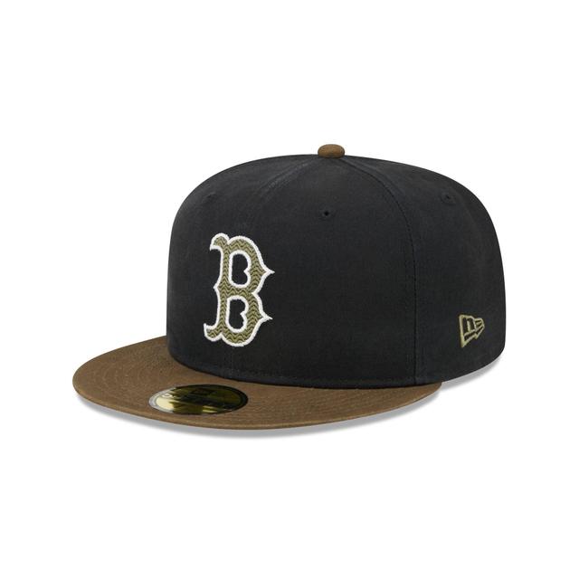 Boston Red Sox Quilted Logo 59FIFTY Fitted Hat Male Product Image