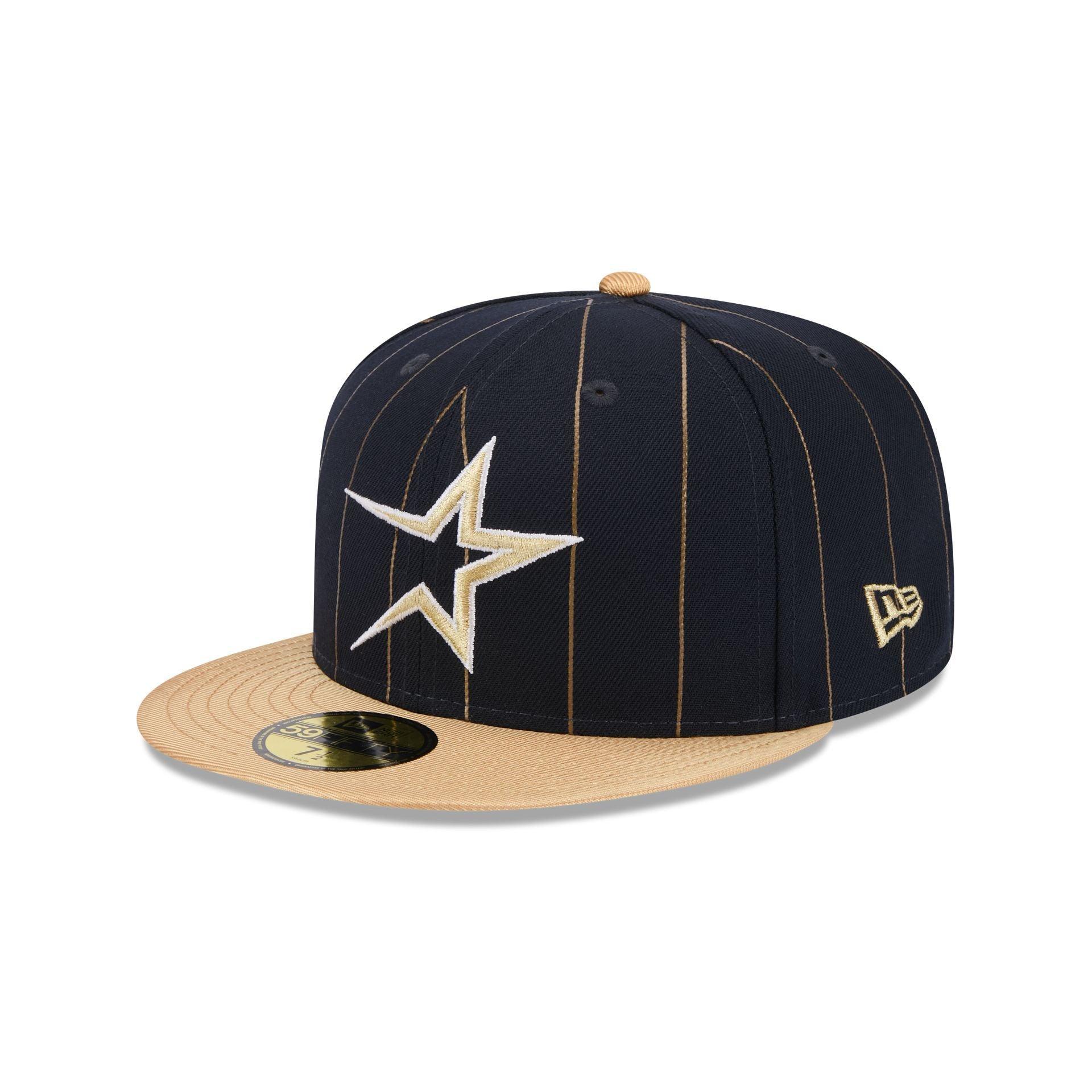 Houston Astros Throwback Pinstripe 59FIFTY Fitted Hat Male Product Image