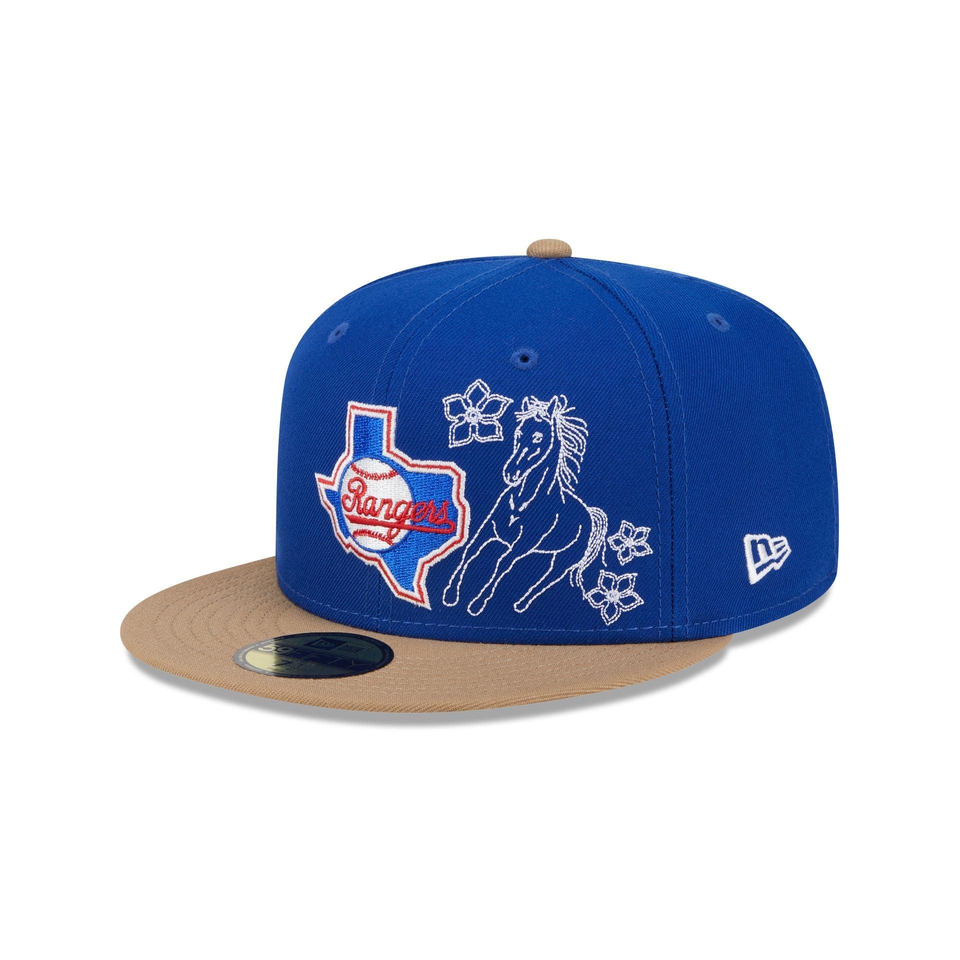 Texas Rangers Western Khaki 59FIFTY Fitted Hat Male Product Image