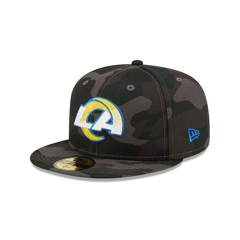 Men's New Era Black Los Angeles Rams  Camo 59FIFTY Fitted Hat Product Image