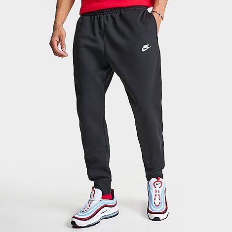 Nike Club Fleece cuffed sweatpants in black - BLACK Product Image