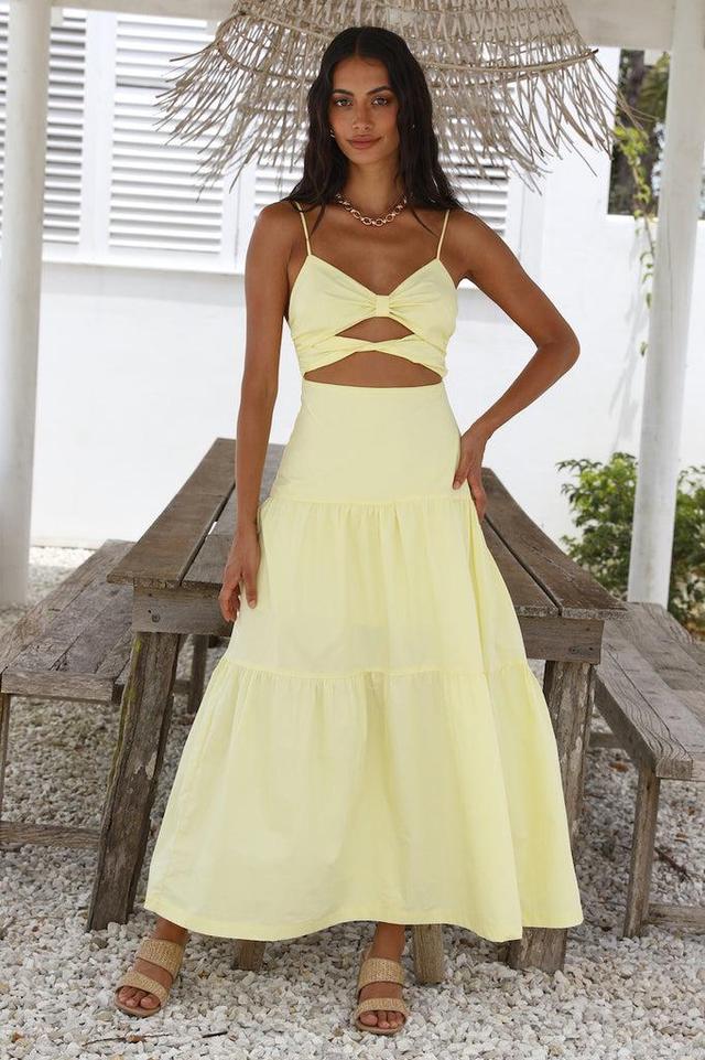 Make It Natural Maxi Dress Yellow Product Image