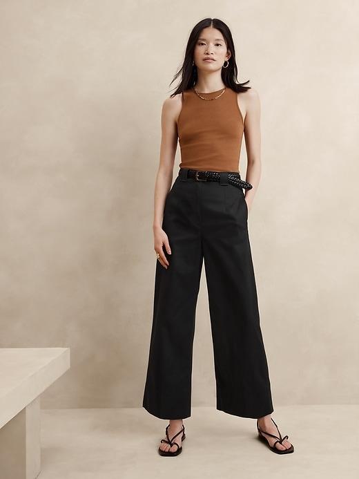 Oceanside Wide-Leg Cropped Pant Product Image